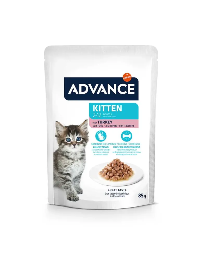 Advance Gatinho Peru Alimento Húmido para Gato 85 g