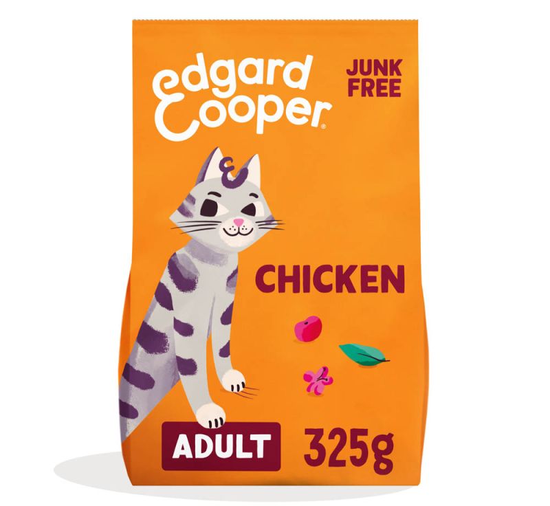 Edgard & Cooper Adult Dry Chicken Ração Seca para Gato 325 g