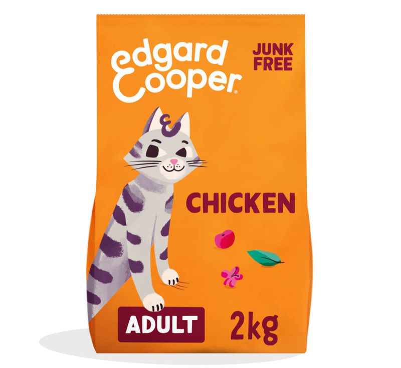 Edgard & Cooper Adult Dry Chicken Ração Seca para Gato 2 kg