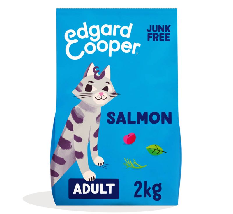 Edgard & Cooper Adult Dry Salmon Ração Seca para Gato 2 kg
