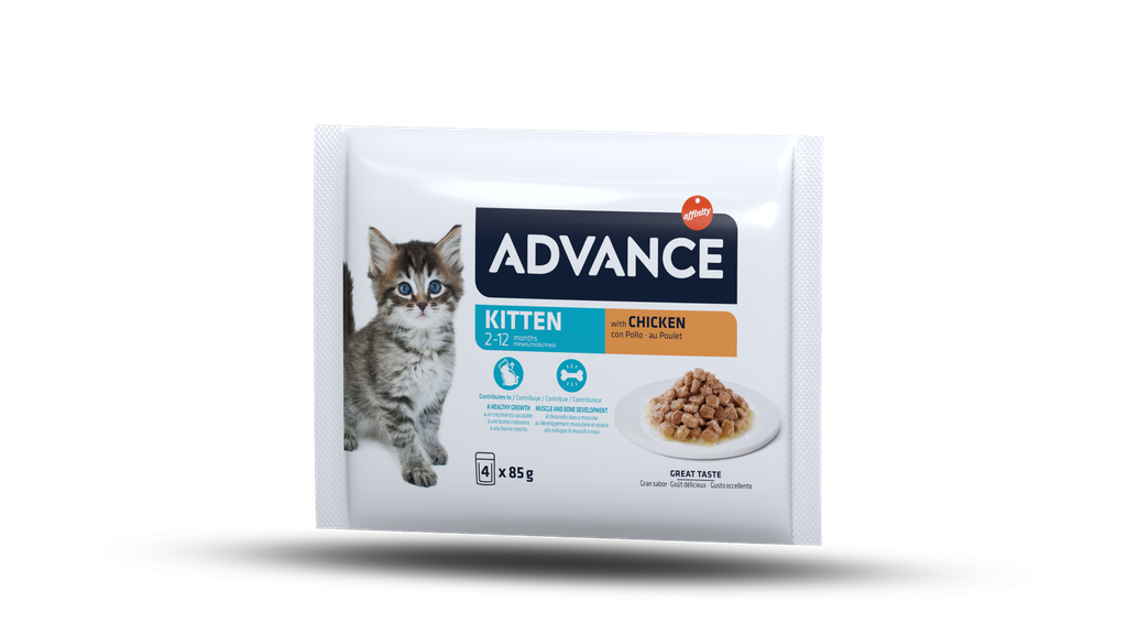 [10011963] ADV CAT WET KITTEN CHICKEN MULTIPACK (4X 85GR)