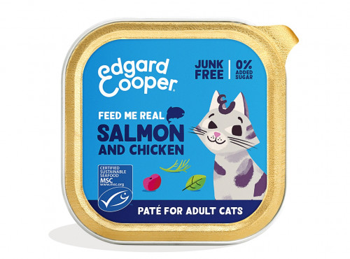 Edgard & Cooper Adult Pate Salmon/Chicken para Gato 85 g