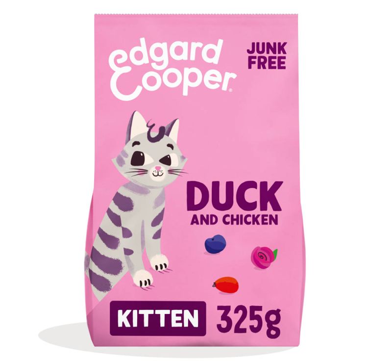 Edgard & Cooper Kitten Dry Duck/Chicken Ração Seca para Gato 325 g