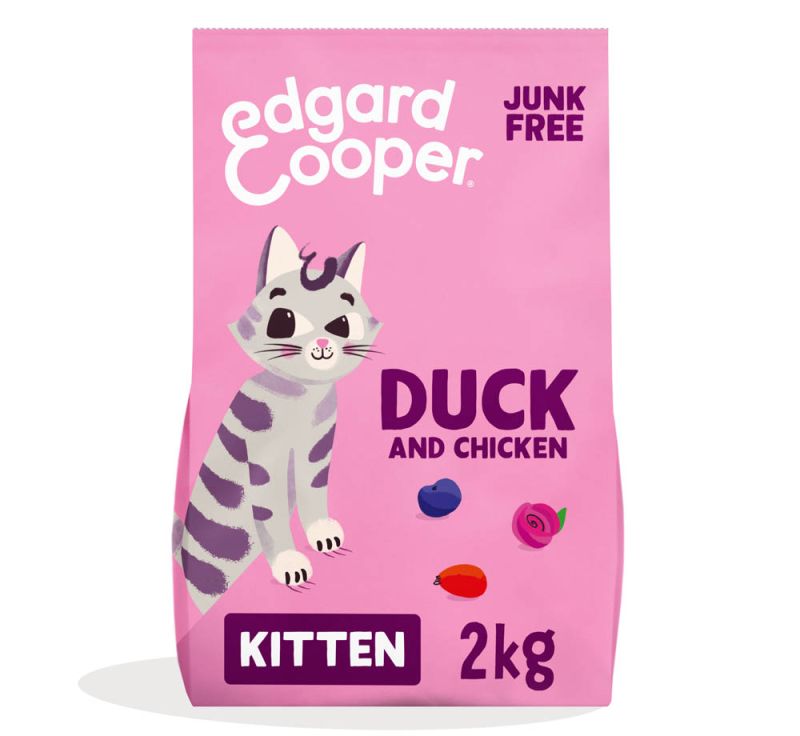 Edgard & Cooper Kitten Dry Duck/Chicken Ração Seca para Gato 2 kg