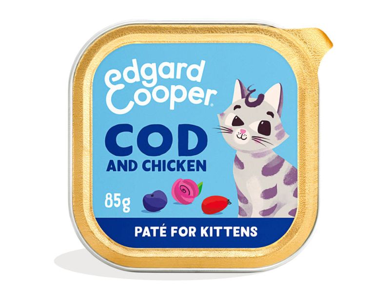 Edgard & Cooper Kitten Pate Cod/Chicken para Gato 85 g