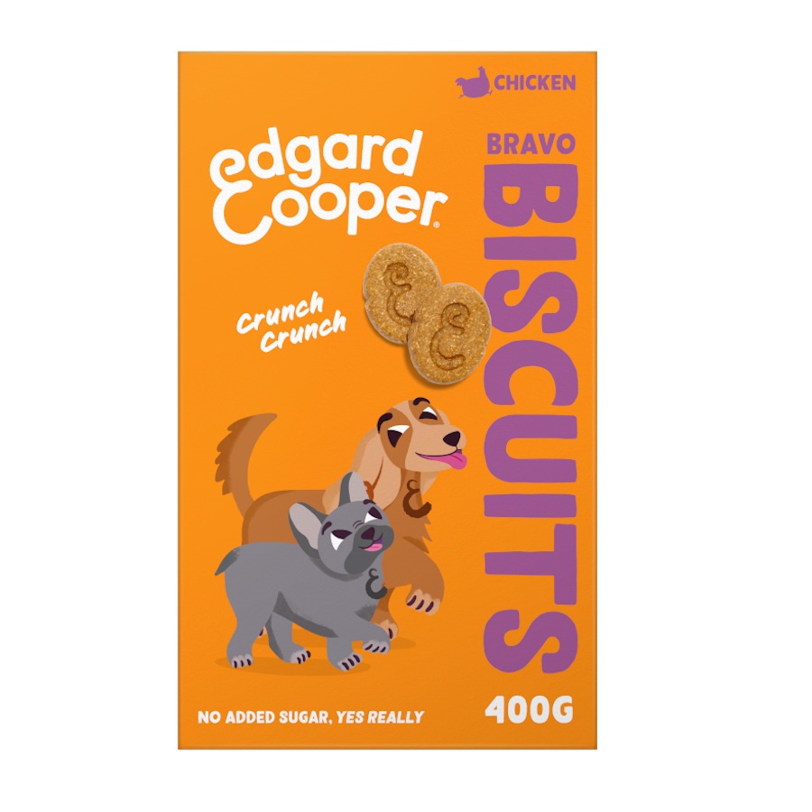 Edgard & Cooper Adult Biscuit Chicken Snack para Cão 400 g