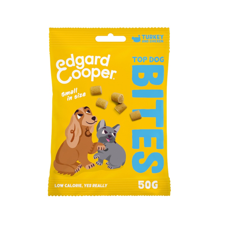 Edgard & Cooper Adult Bite Turkey Small Snack para Cão 50 g