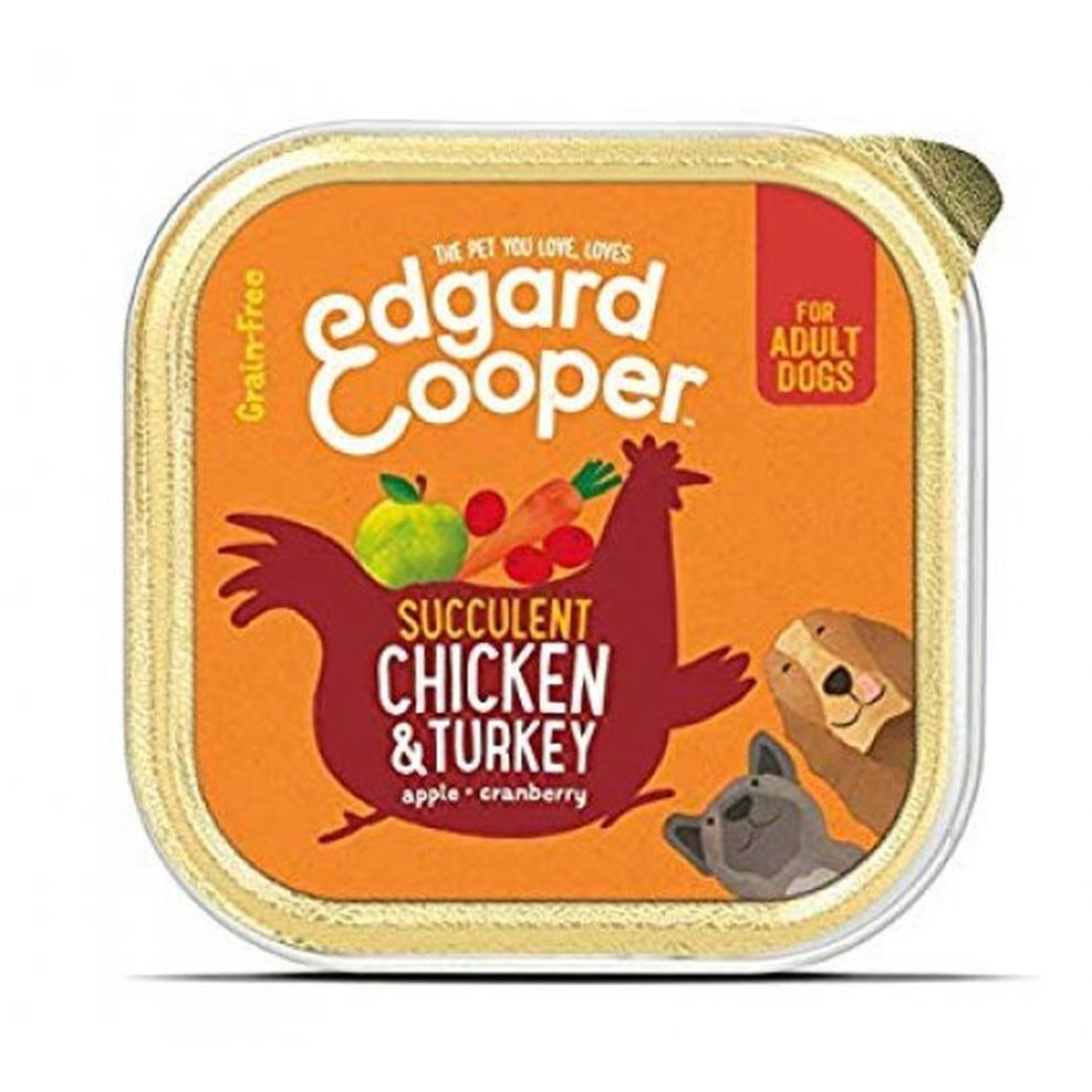Edgard & Cooper Adult Cup Chicken/Turkey Ração Seca para Cão 150 g
