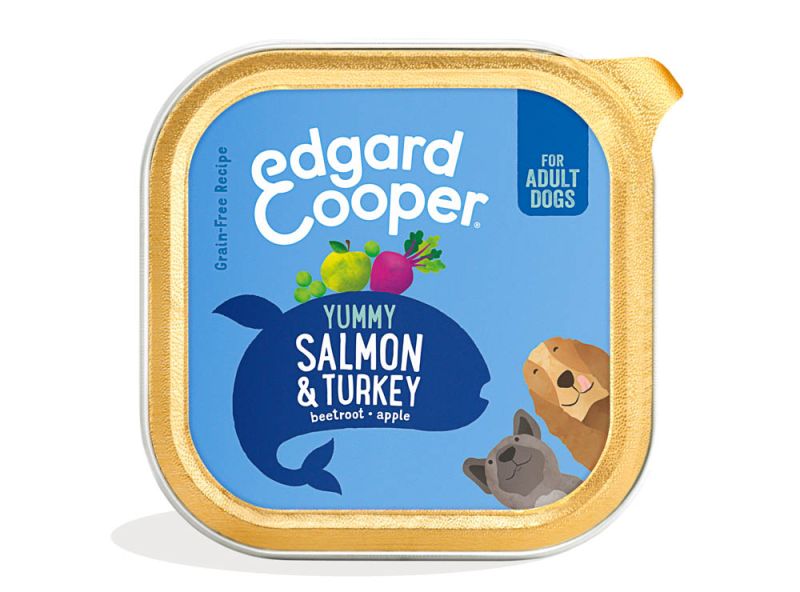 Edgard & Cooper Adult Cup Salmon/Turkey Ração Seca para Cão 150 g
