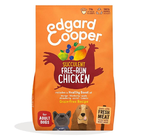 Edgard & Cooper Adult Dry Chicken M Ração Seca para Cão 1 kg