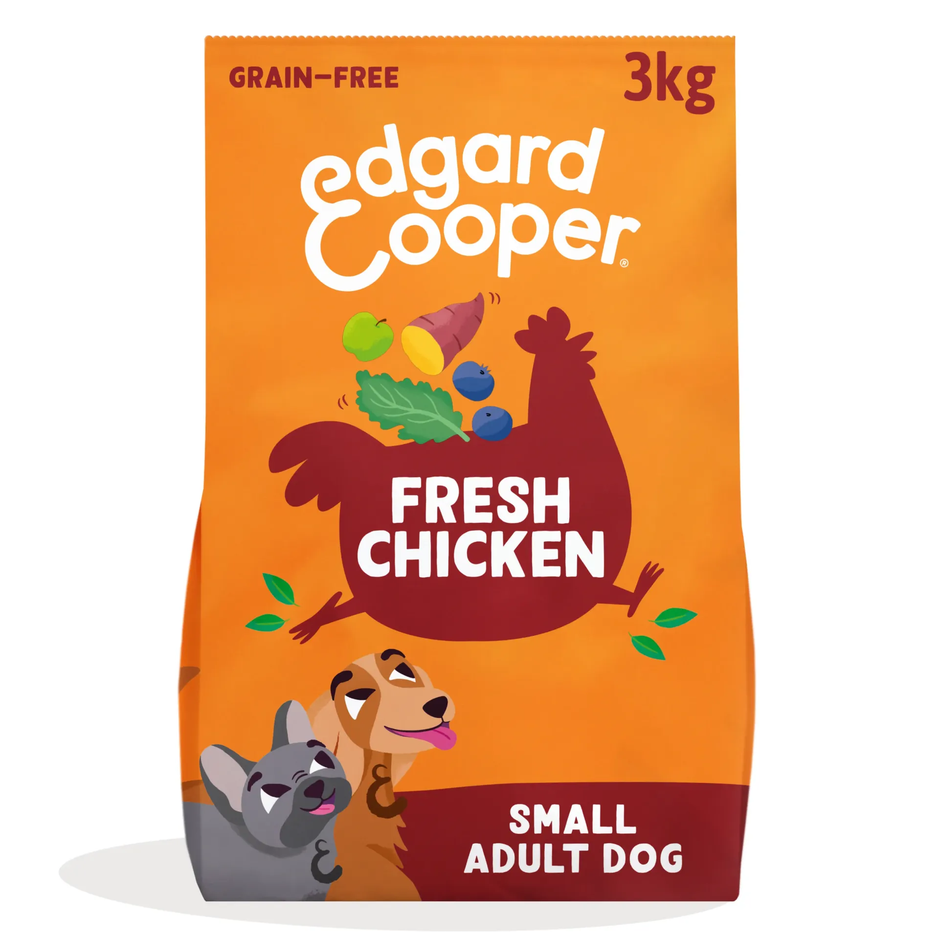 Edgard & Cooper Adult Dry Chicken S Ração Seca para Cão 3 kg