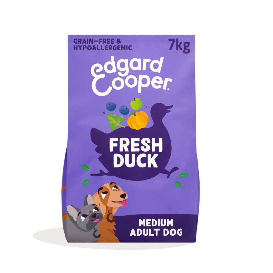 Edgard & Cooper Adult Dry Duck M Ração Seca para Cão 7 kg