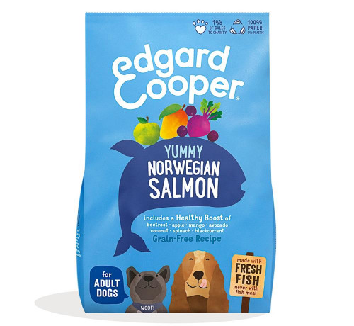 Edgard & Cooper Adult Dry Salmon M Ração Seca para Cão 1 kg