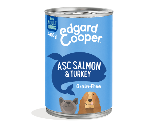 Edgard & Cooper Adult Tin Salmon/Turkey Ração Seca para Cão 400 g