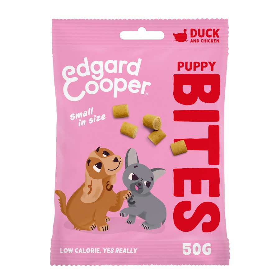 Edgard & Cooper Puppy Bite Duck Small Snack para Cão 50 g
