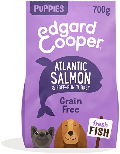 Edgard & Cooper Puppy Dry Salmon/Turkey M Ração Seca para Cão 7 kg