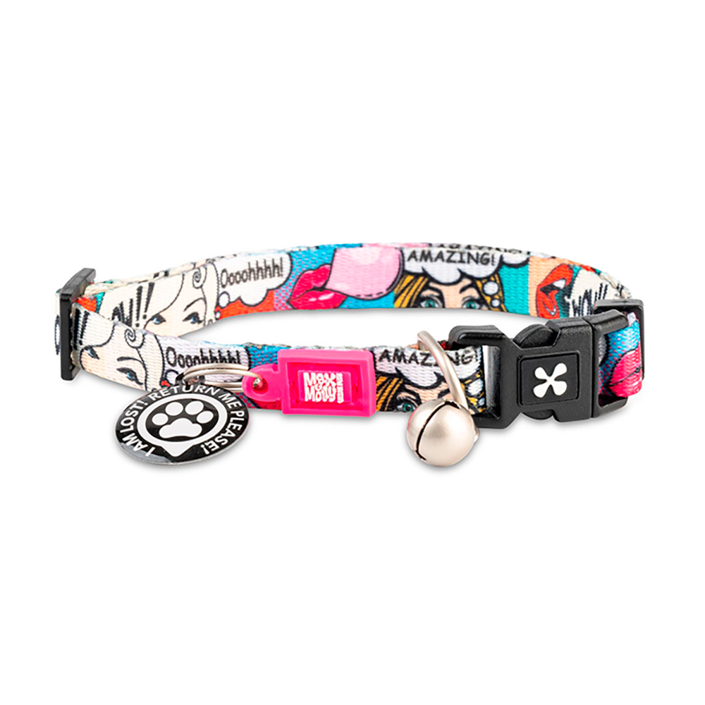[MM182021] Max & Molly - Coleira com Id Tag "Missy Pop" para Gato