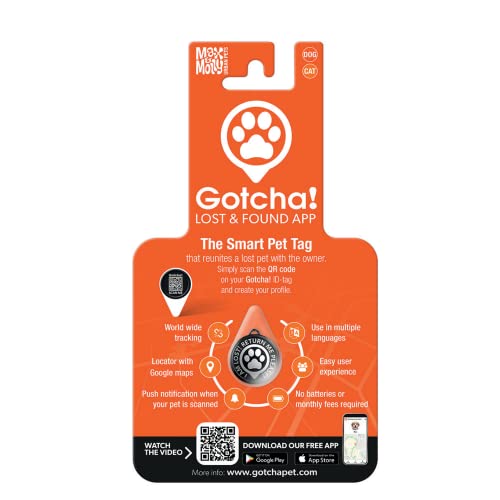 Gotcha! Pet Tag — Identificador/Localizador Pet para Cão e Gato