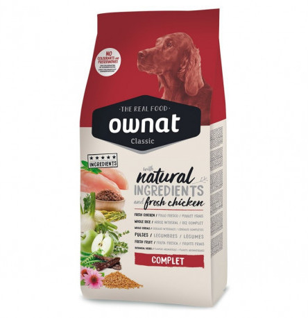 Ownat Classic Complet Ração Seca para Cão 4 kg