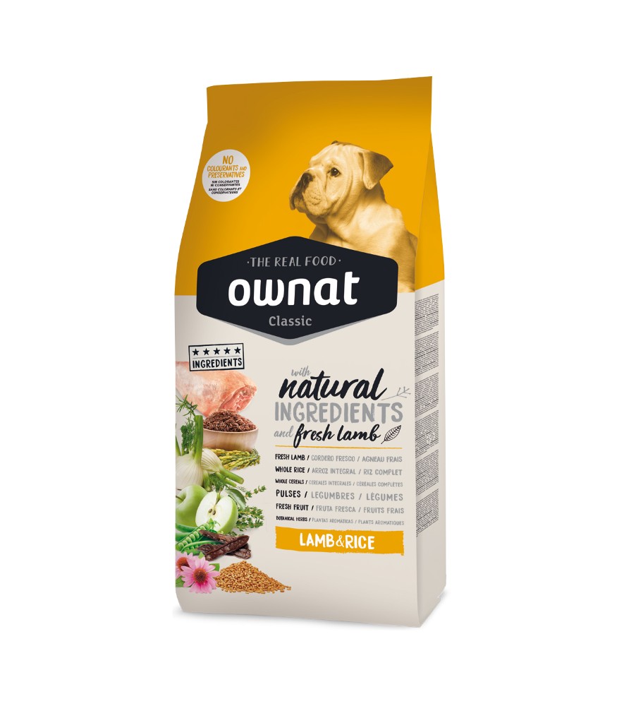 Ownat Dog Classic Lamb&Rice Ração Seca para Cão 4 kg