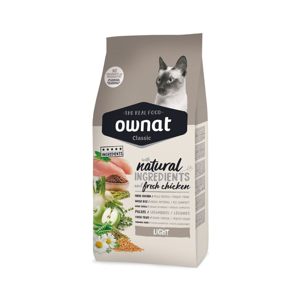 Ownat Classic Cat Light Ração Seca para Gato 4 kg
