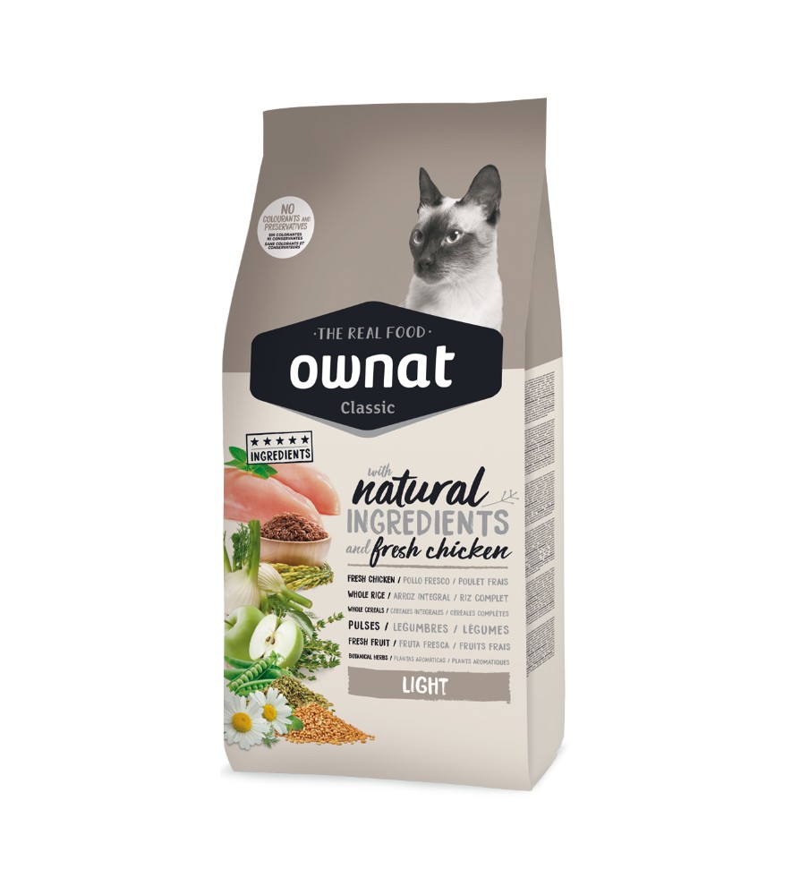 Ownat Classic Cat Light Ração Seca para Gato 1,5 kg