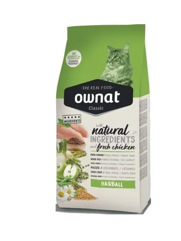 Ownat Classic Hairball Ração Seca para Gato 1,5 kg