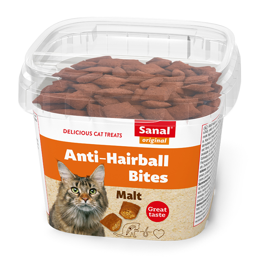 [SA1571] Sanal Anti-Hairball Bites Snack para Gato 75 g