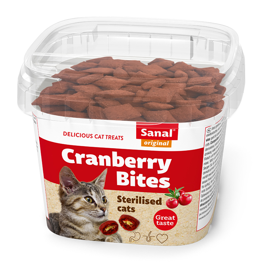 [SA1578] SANAL CAT - CRANBERRY & CHICKEN BITES CUP 75 GR