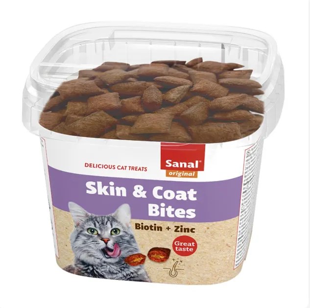 SANAL CAT - SKIN & COAT BITES CUP 75 GR