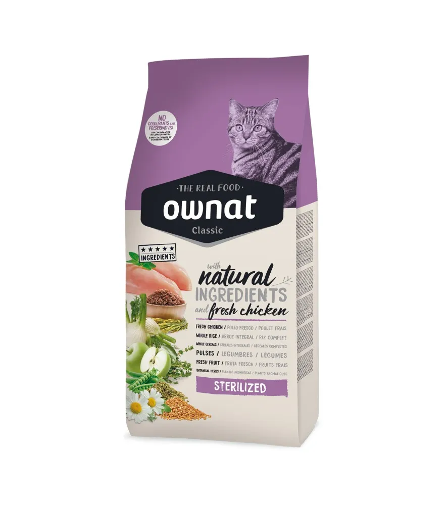 [31559] Ownat Classic Sterilized para Gato Adulto 15 kg