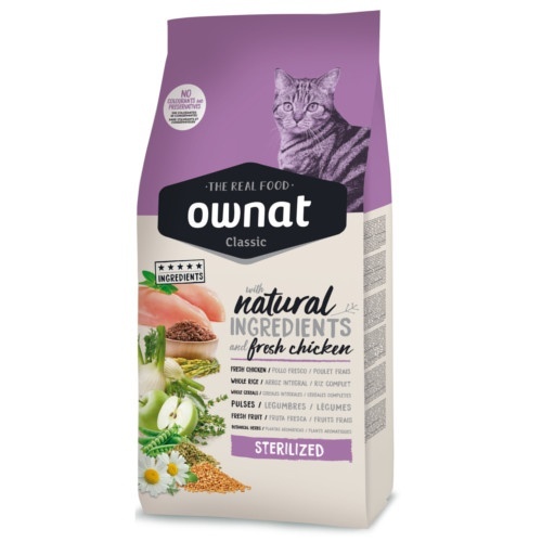 Ownat Classic Cat Sterilized Ração Seca para Gato 4 kg