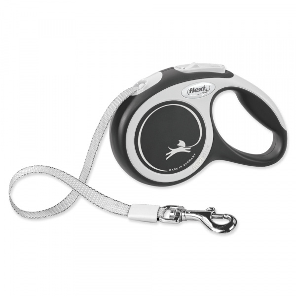 Flexi New Comfort (Fita/Xs) 3 Mt / (Preto) Acessório de Passeio para Cão 12 kg