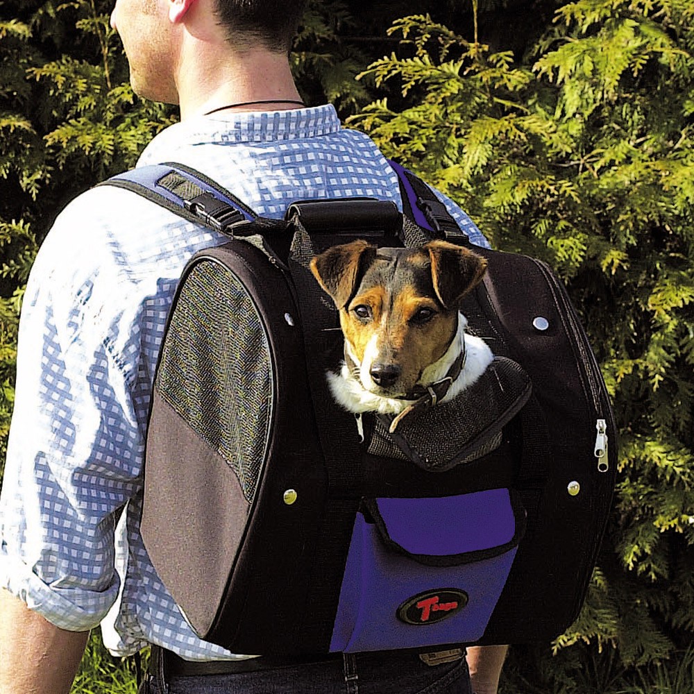 Trixie Mochila Transportadora Connor (Preto) para Cão e Gato 42 × 29 × 21 cm