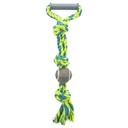 CORDA MULTICOLORIDA C/ PEGA E BOLA TENIS - 6 CM