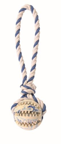 DENTAFUN - BOLA  DE BORRACHA C/ CORDA 7 CM