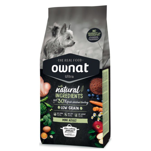 Ownat Ultra Mini Adult Ração Seca para Cão 3 kg