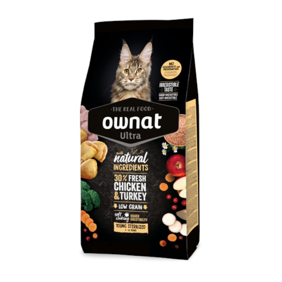 Ownat Ultra Cat Young Sterilized Ração Seca para Gato 3 kg