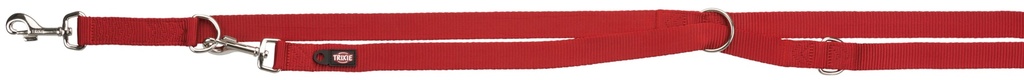 Trela Ajustavel "Premium" (XS–S) 2,00 Mt / (Vermelho) Acessório de Passeio para Cão 15 mm