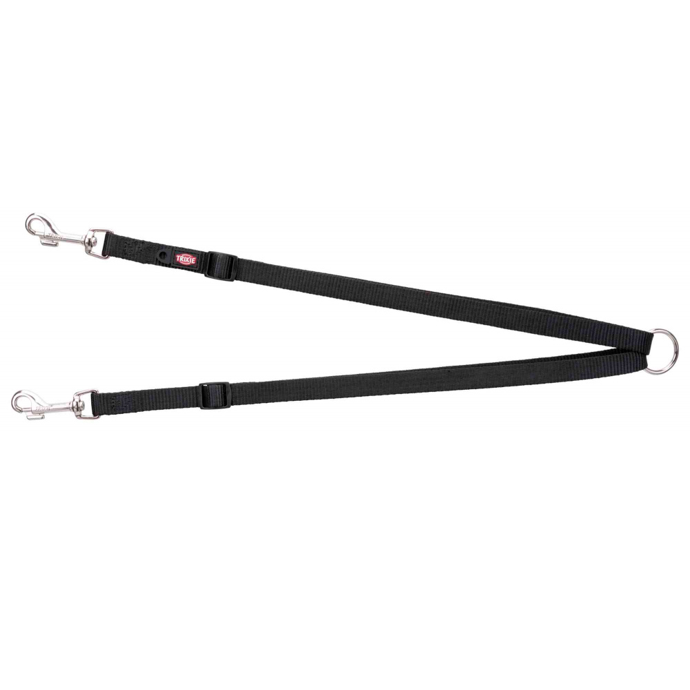 [TX201101] TERMINAL DUPLO "PREMIUM" (S-M) 40-70 CM / 15 MM (PRETO)