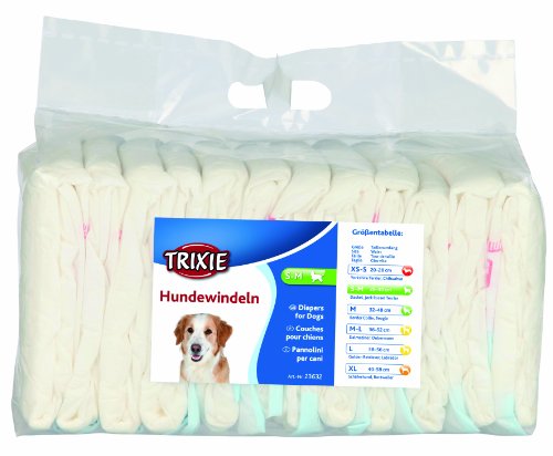 Fraldas Descartaveis para Cadelas — S–M para Cão 12 un.