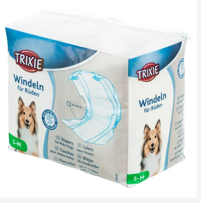 Trixie FRALDAS DESCARTAVEIS para Cães - Tamanho S-M (12 unid.)