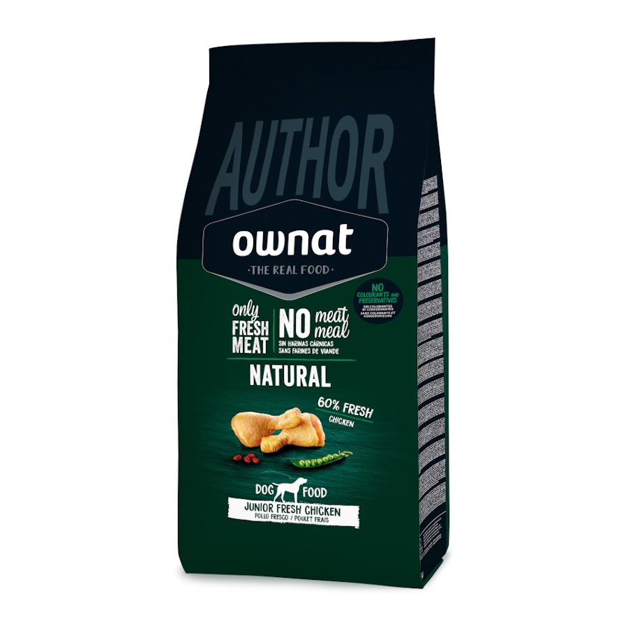Ownat Author Junior Fresh Chicken Ração Seca para Cão 3 kg