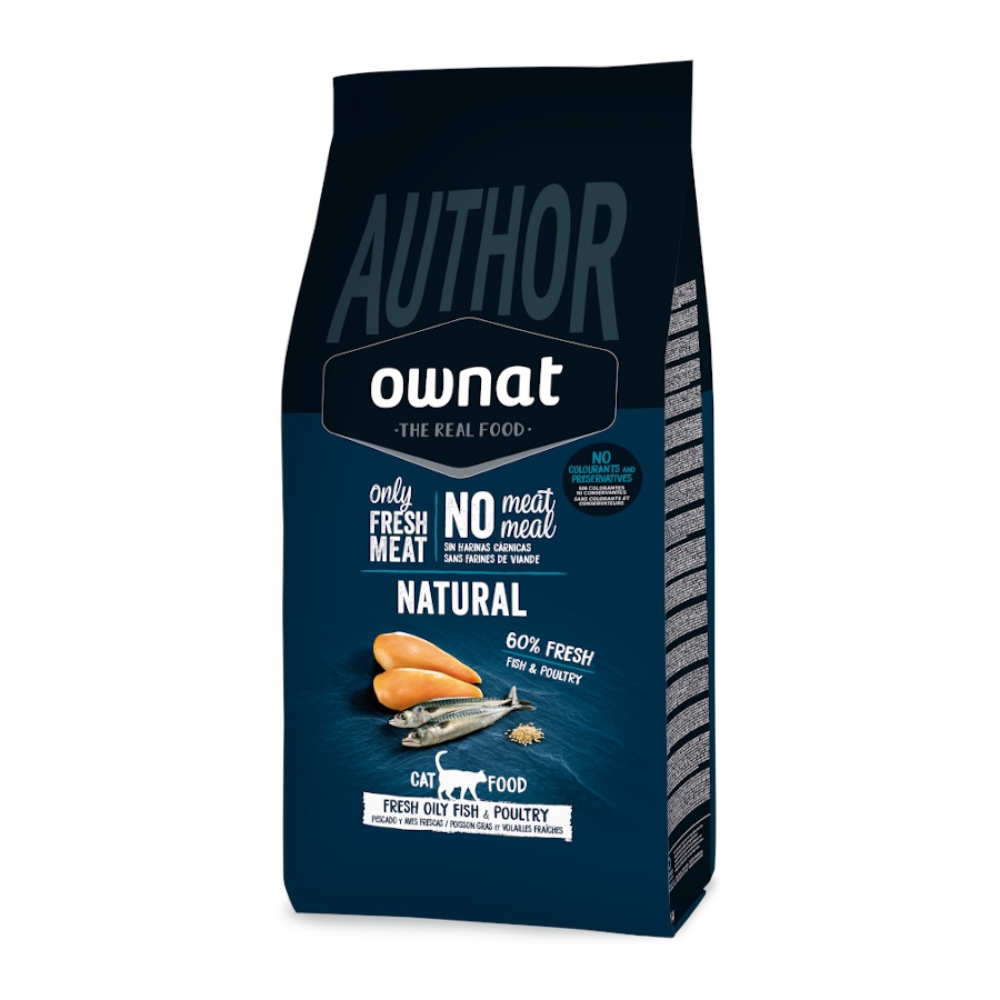 Ownat Author Cat Fresh Oily Fish & Poultry Ração Seca para Gato 3 kg