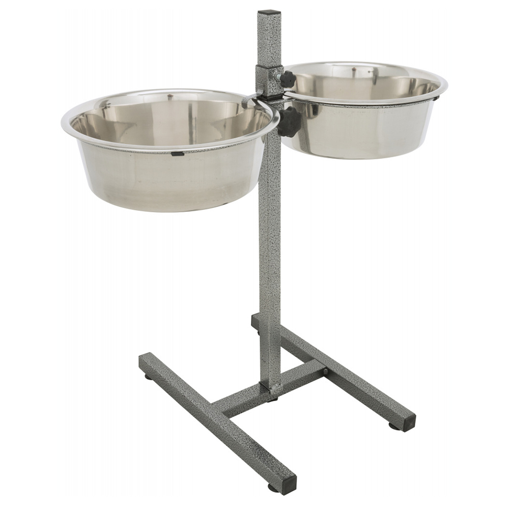 [TX24923] Trixie Suporte Duplo Regulavel com 2 Gamelas 4,5 L