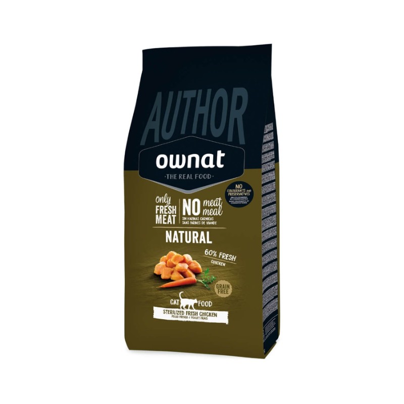Ownat Author Cat Sterilized Fresh Chicken Ração Seca para Gato 1,5 kg