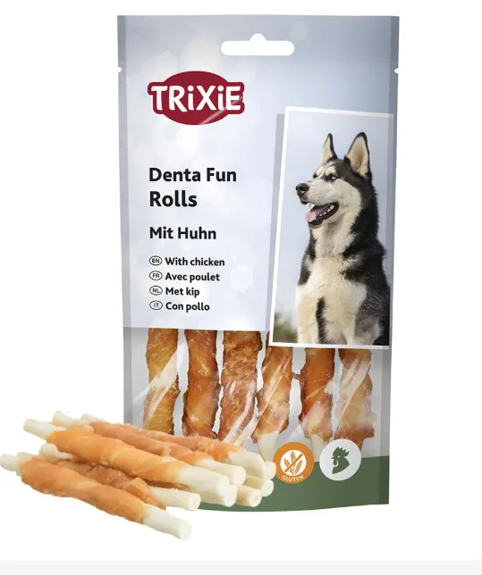 DENTAFUN - STICKS C/ FRANGO 12 CM / 70 GR (6 unid.)