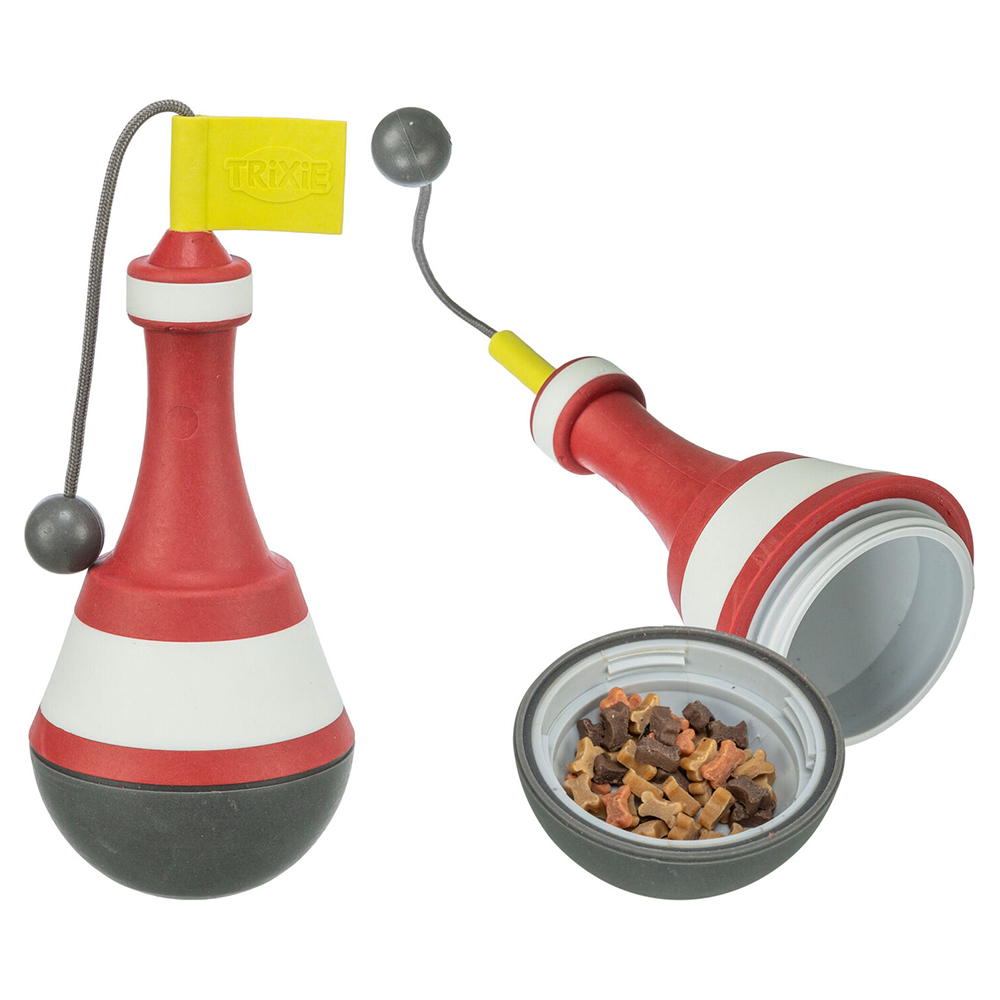 AQUA TOY - BOIA AQUATICA EM BORRACHA TPR C/ CORDA - 19 CM