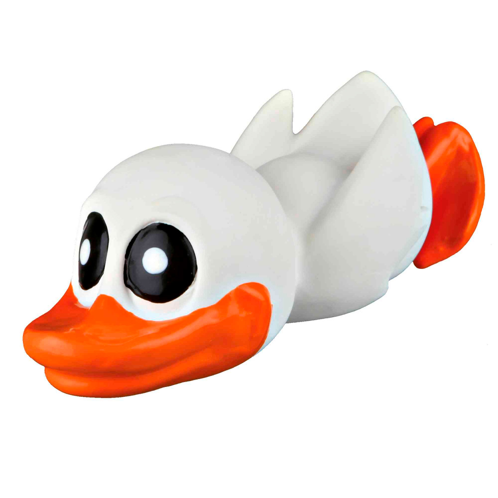 PATO EM LATEX C/ SOM - 13 CM