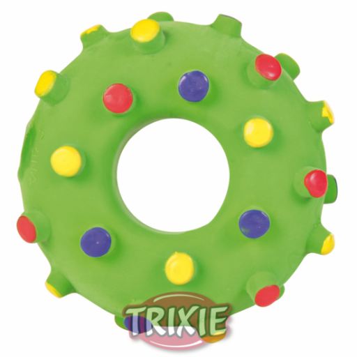Junior — Argola com Picos em Latex Brinquedo para Cão e Gato 8 cm
